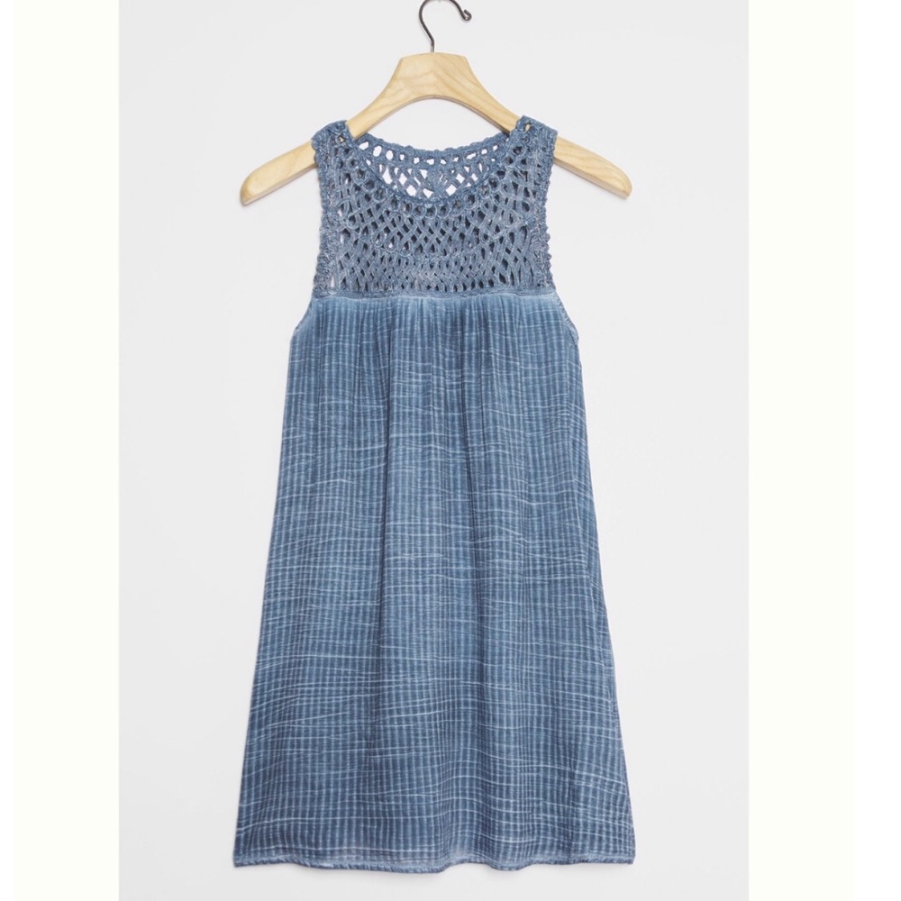 Anthropologie Pilcro Macrame Tunic Dress